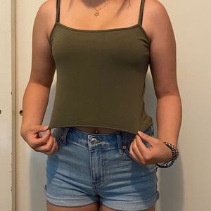 Green tank top